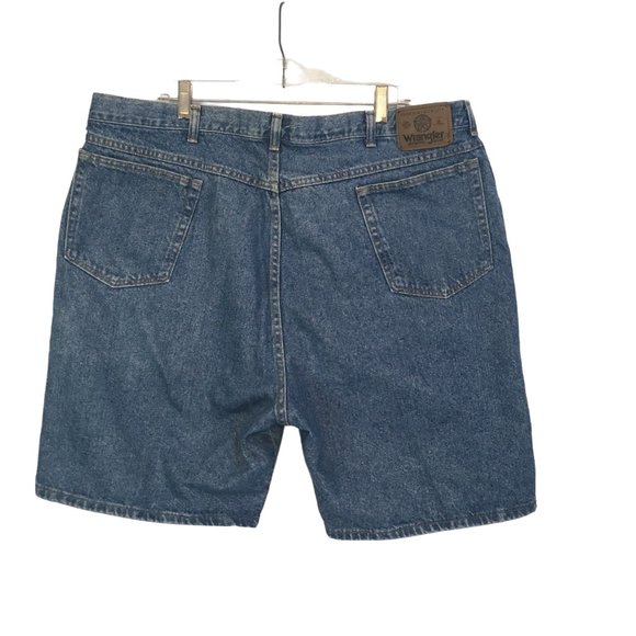 Wrangler Mens Denim Blue Jean Shorts, Flat Front, size 44 - Picture 4 of 7